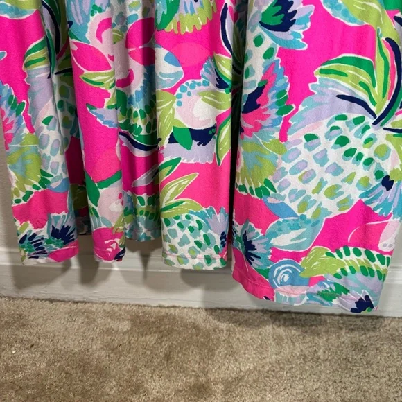 Lilly Pulitzer Tallula Dress Multi Raise The Bar High Neck Maxi Dress Medium - Picture 5 of 13